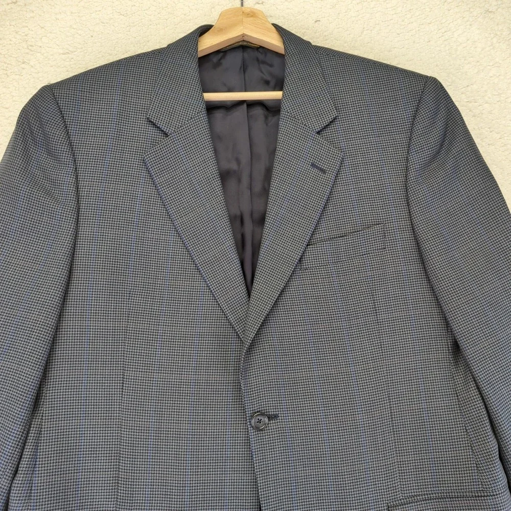 JACK VICTOR Saks Fifth Avenue‎ Mens Wool Blazer Jacket Suit Sport Coat Size 42L